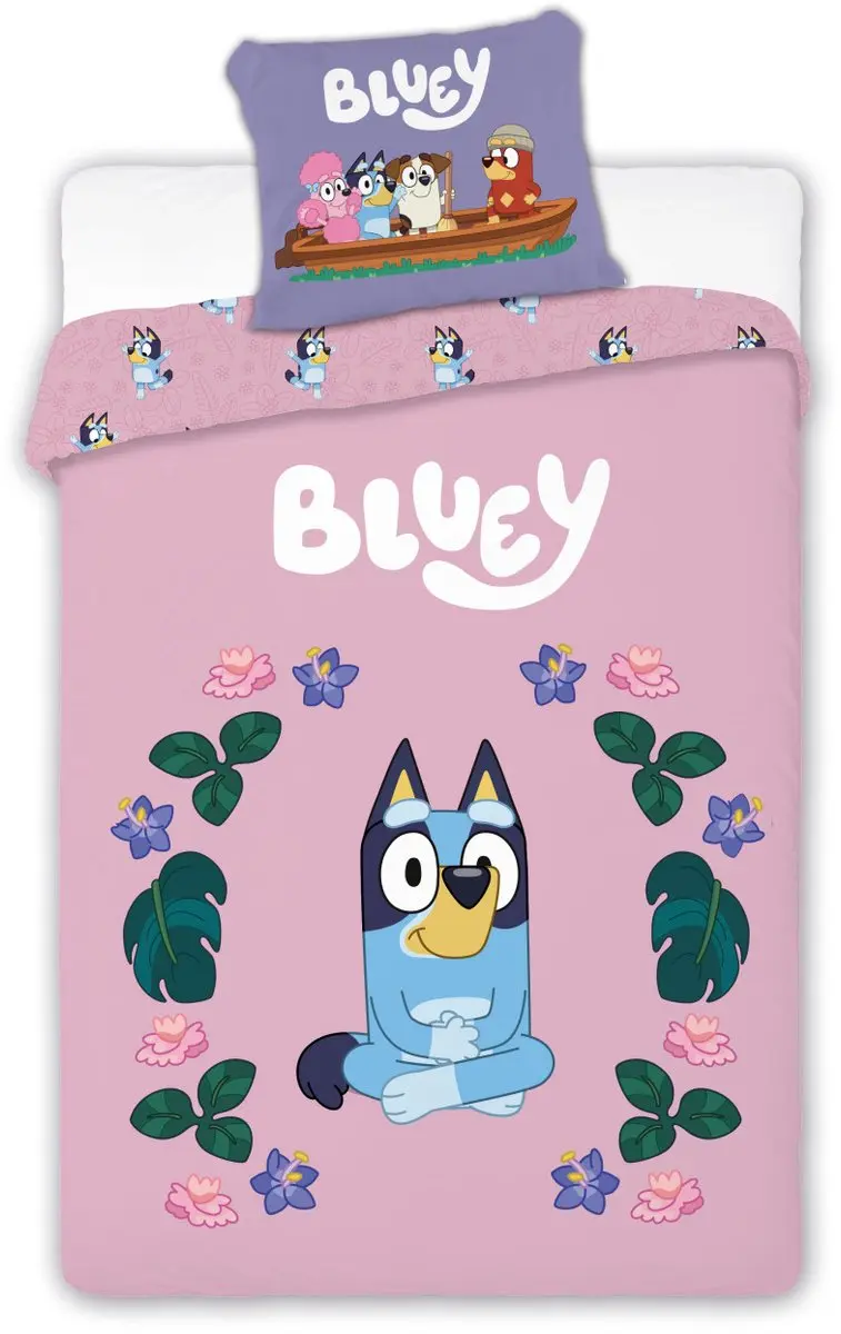Bluey Blossom Kinderbeddengoed set 100x135cm, 40x60 cm