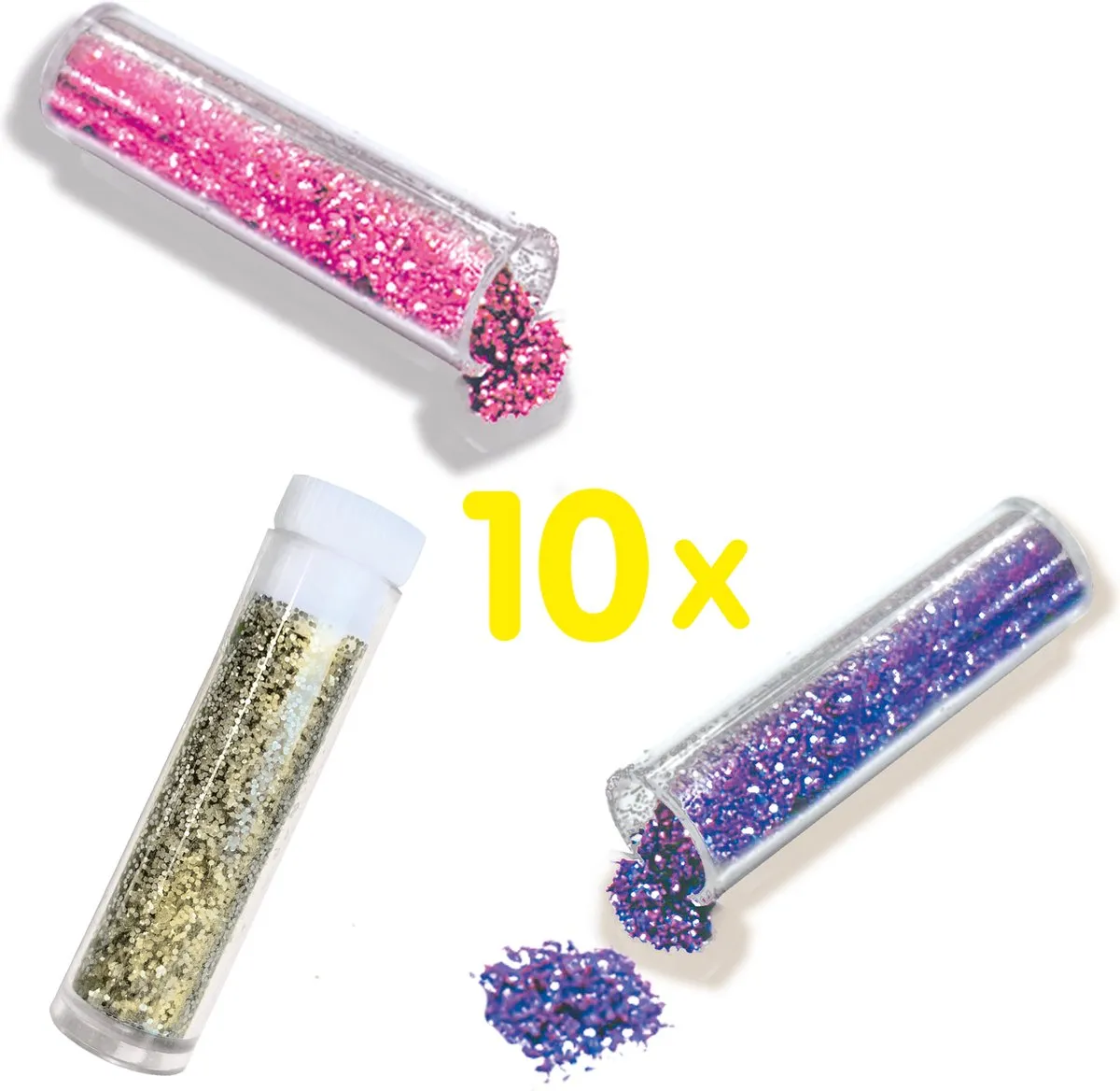 SES Creative Biologisch Afbreekbare Glitters - 10 Kleuren