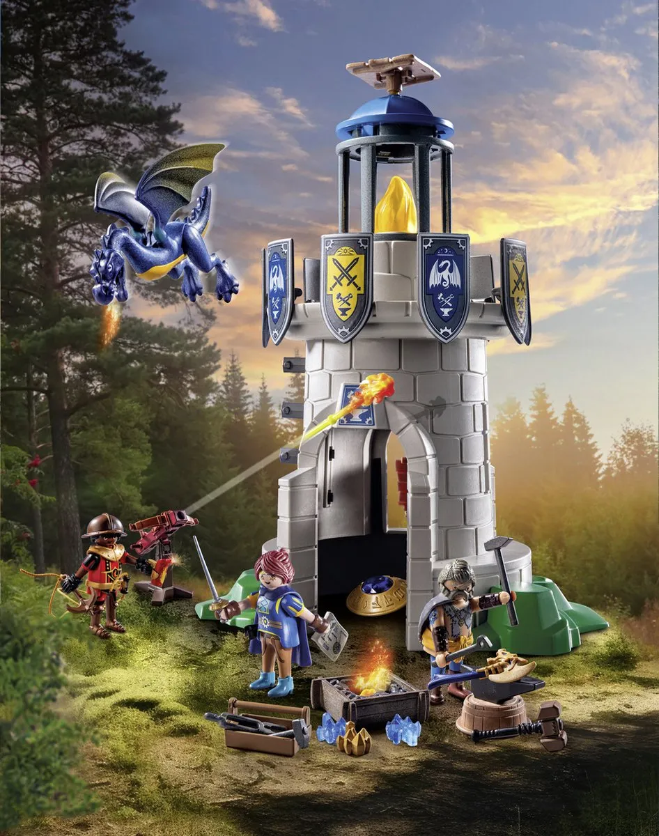 Playmobil Novelmore Riddertoren met Smid en Draak 71483 - Meerkleurig - afbeelding 6 van 6