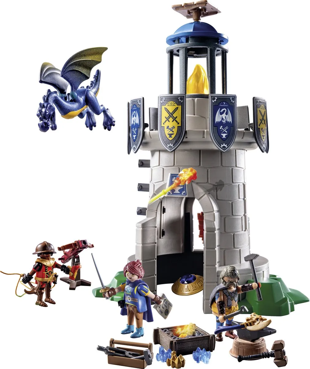 Playmobil Novelmore Riddertoren met Smid en Draak 71483 - Meerkleurig