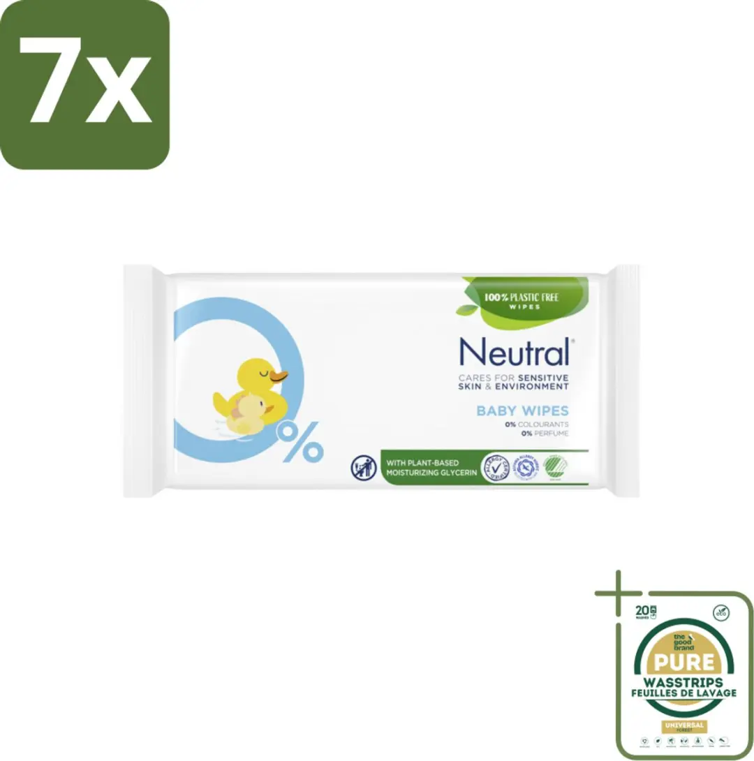 7 x Neutral Billendoekjes 52 doekjes