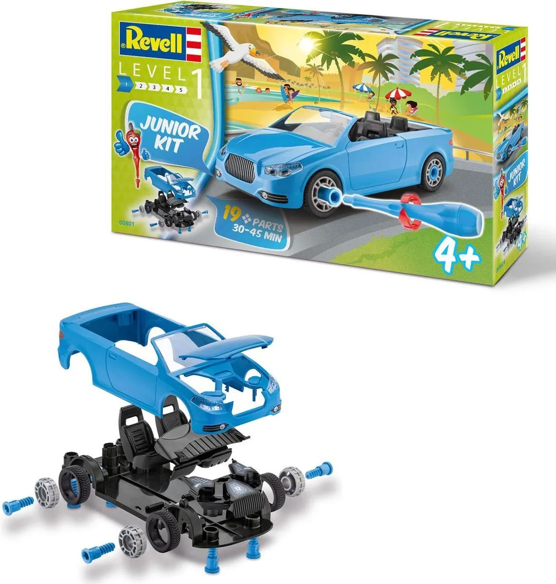 Revell Roadster Junior Modelbouwkit 1:20 - Blauw