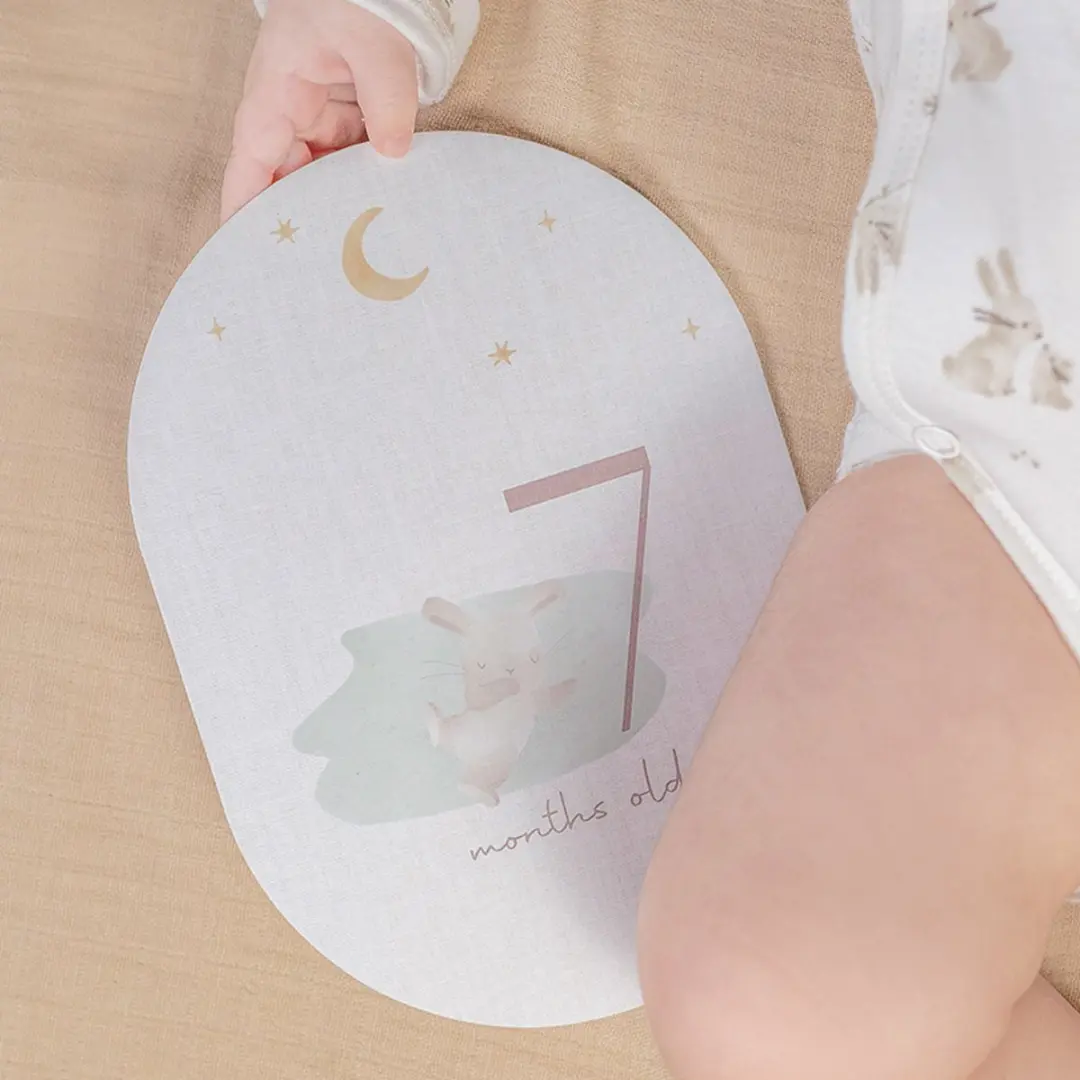 Little Dutch Mijlpaalkaarten Mijn eerste jaar - Baby bunny - Multicolor - afbeelding 6 van 6