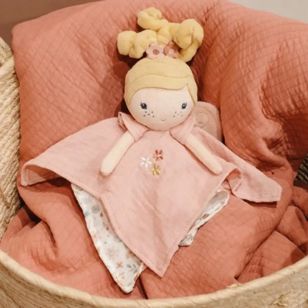 Little Dutch Knuffeldoekje Fairy Mila Fairy Garden - Licht roze - afbeelding 6 van 6
