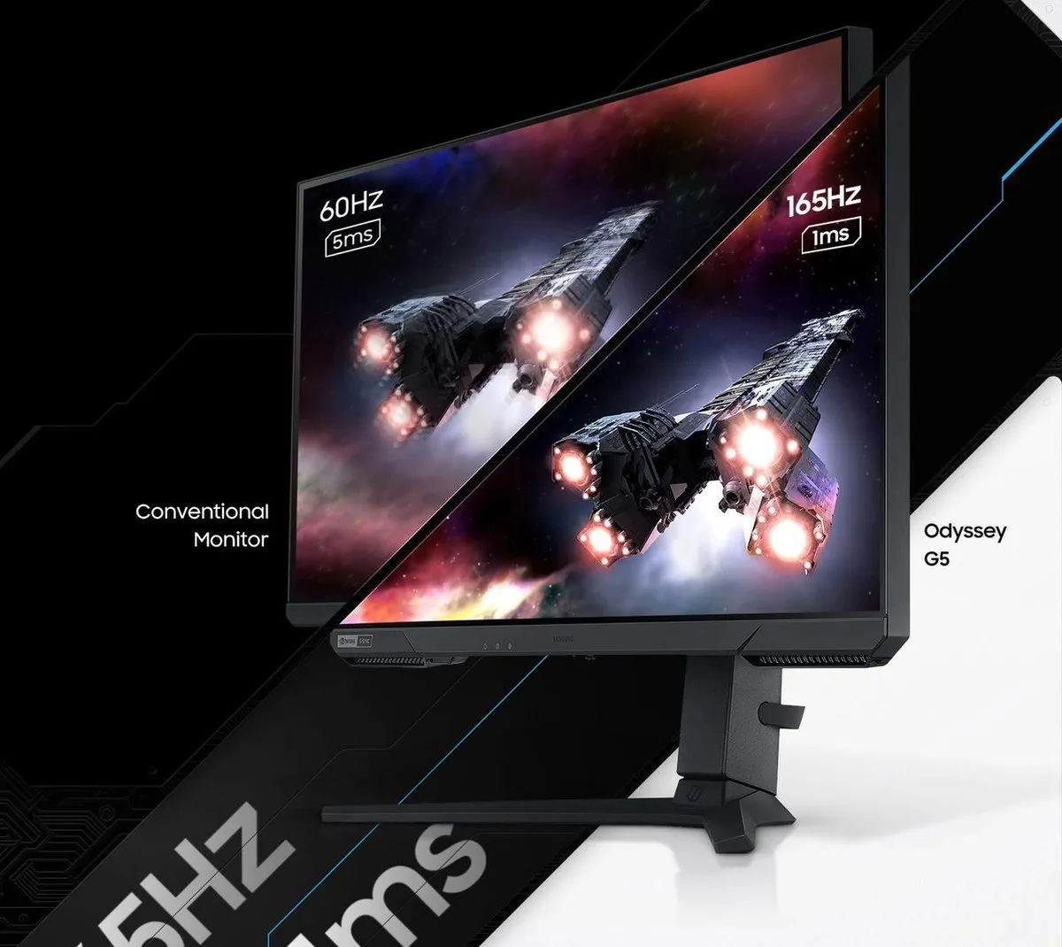 Samsung Odyssey G50A Gaming Monitor 27" - 165Hz QHD