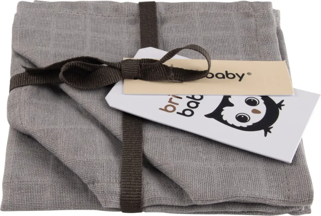 Briljant Baby Hydrofiel Monddoekjes Grey