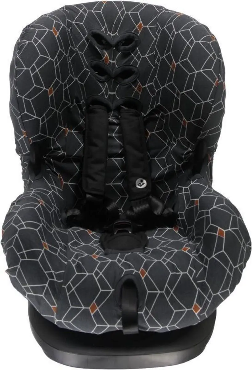 Briljant Baby Autostoelhoes 1+ Deco Junior Katoen Antraciet