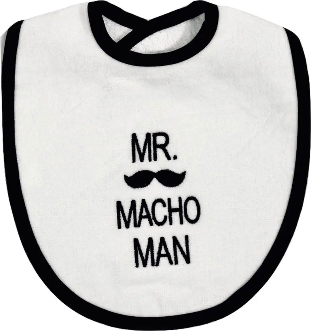 Petit Villain Wit/Zwart 'Mr. Machoman' Slab