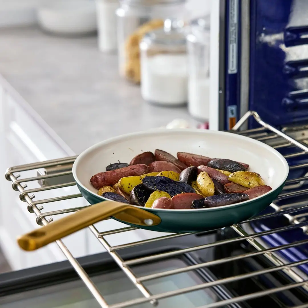 GreenPan Padova Koekenpannenset 2-delig 20/26cm - PFAS-vrij - Dennengroen
