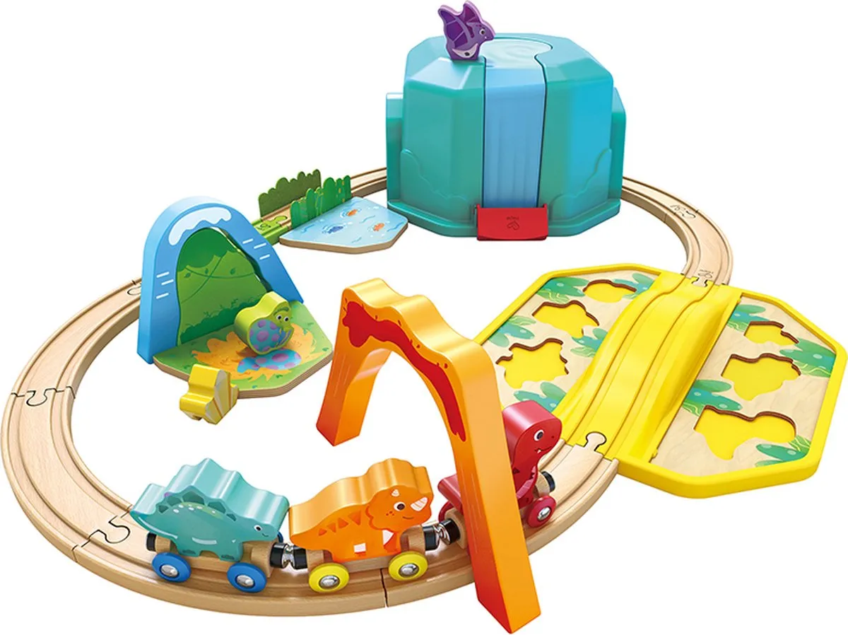 Hape Dinosaurus Houten Treinbaan E3828