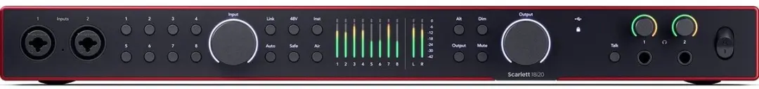 Focusrite Scarlett 18i20 4th Gen USB Audio Interface - 18 In/20 Uit - 8 Preamp - afbeelding 2 van 6