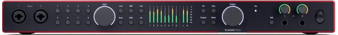 Focusrite Scarlett 18i20 4th Gen USB Audio Interface - 18 In/20 Uit - 8 Preamp - afbeelding 6 van 6