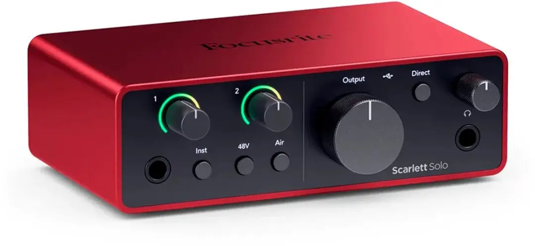 Focusrite Scarlett Solo 4e Gen PCM0017717-000 Audio-interface - Rood - afbeelding 2 van 6