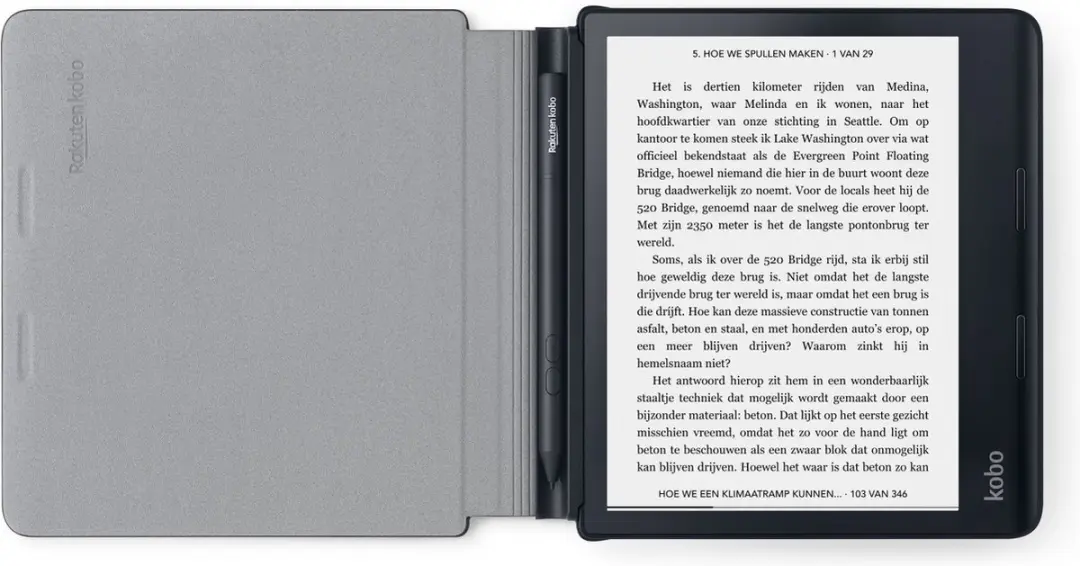 Kobo Sage PowerCover Hoes - Zwart - Ingebouwde batterij