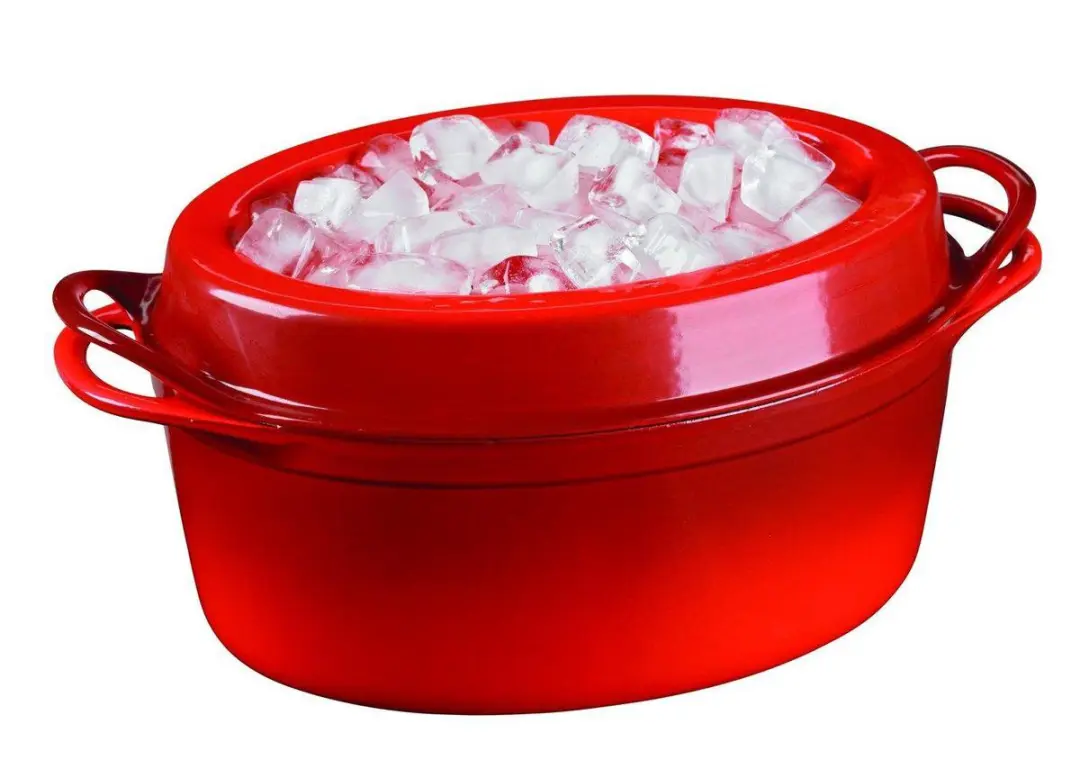 Le Creuset Ovale Braadpan Doufeu 32cm - Kersenrood - afbeelding 2 van 4