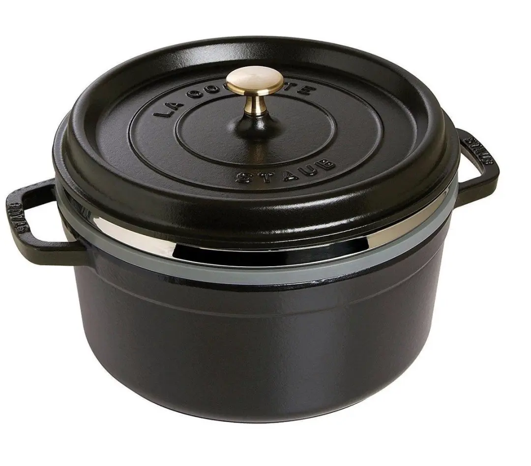 Staub Cocotte Rond 26cm - Zwart - afbeelding 2 van 2