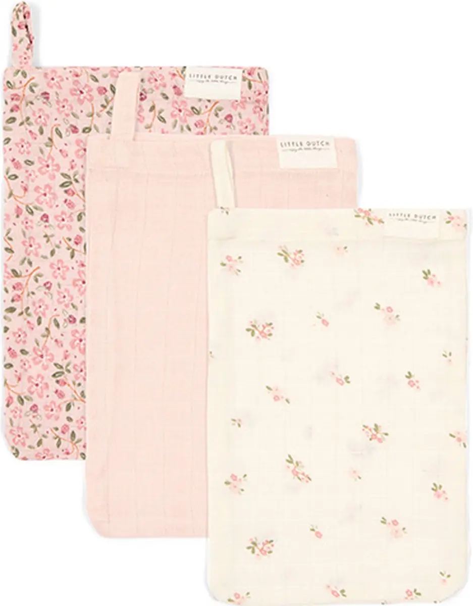 Little Dutch Fairy Garden Washandjes - 2 Stuks - Roze