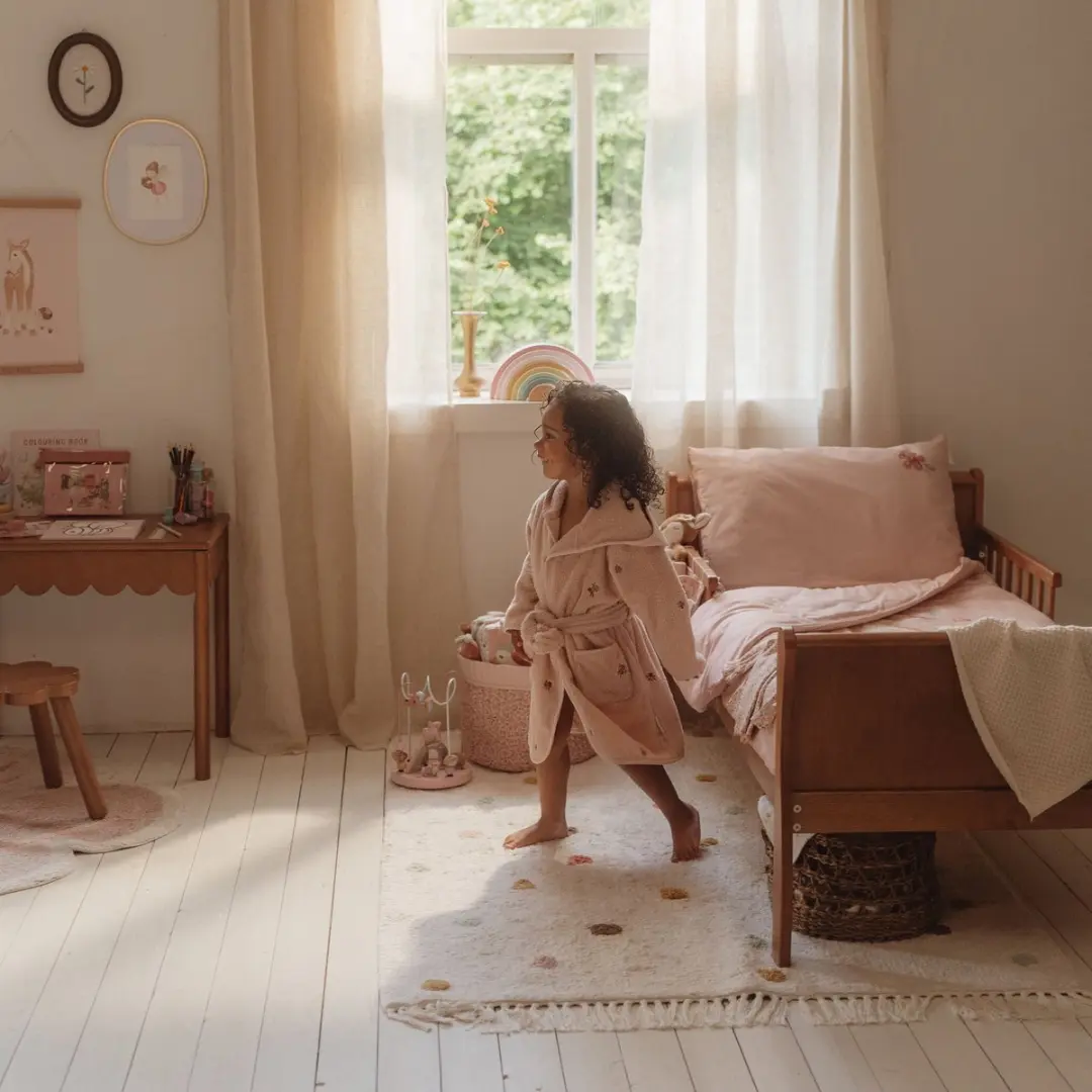 Little Dutch Badjas Meisjes 74/80 - Roze