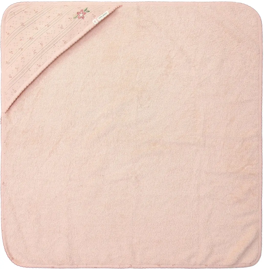 Little Dutch Essentials Badcape - 75x75 - Roze - afbeelding 3 van 6