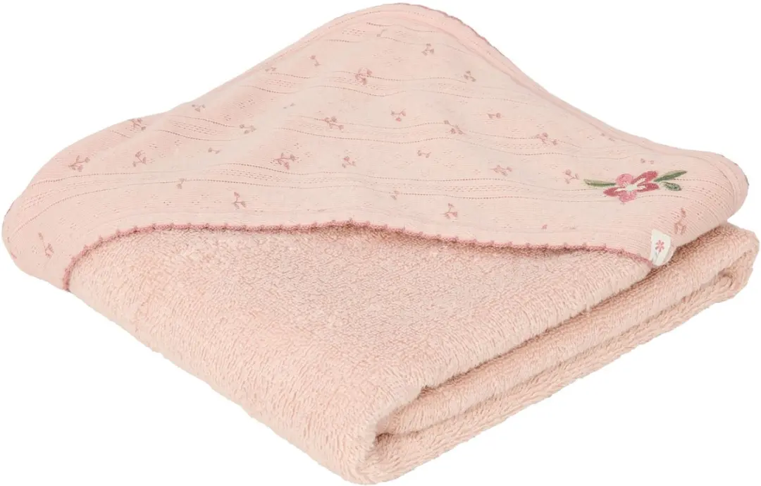 Little Dutch Essentials Badcape - 75x75 - Roze - afbeelding 4 van 6