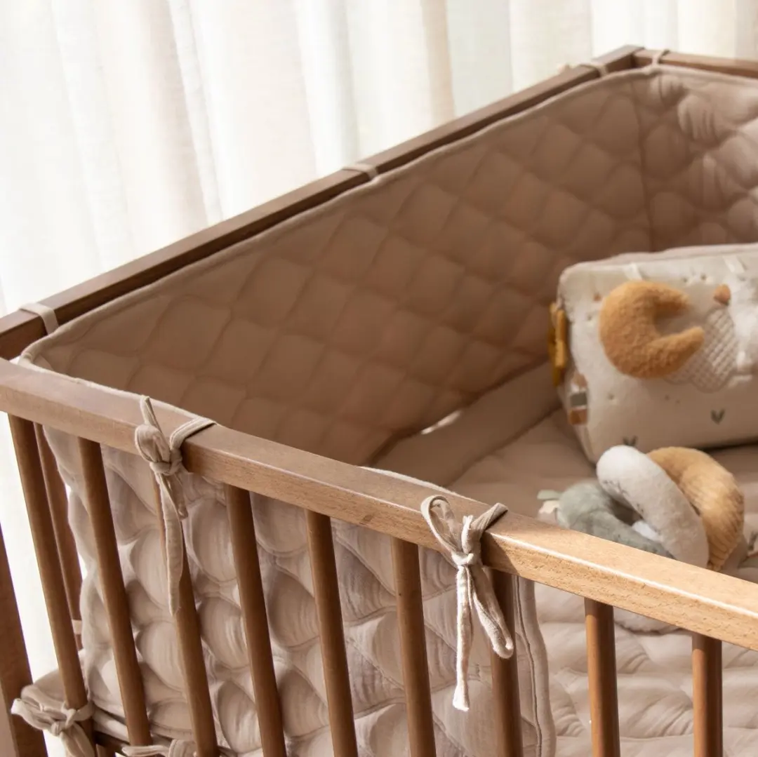 Little Dutch Boxomrander Essentials - Ledikant Beige - afbeelding 2 van 4