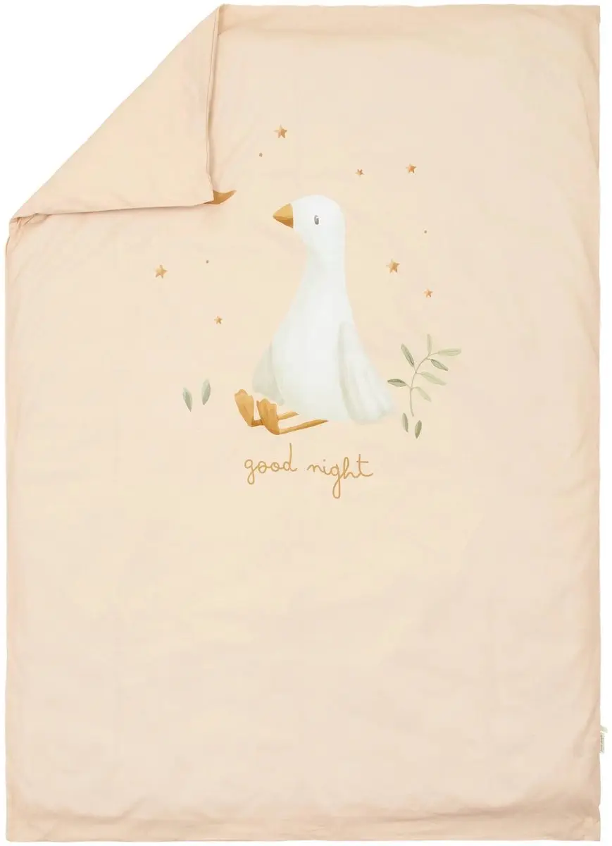 Little Dutch Newborn Naturals Ledikant Dekbedovertrek 100x140cm - Beige