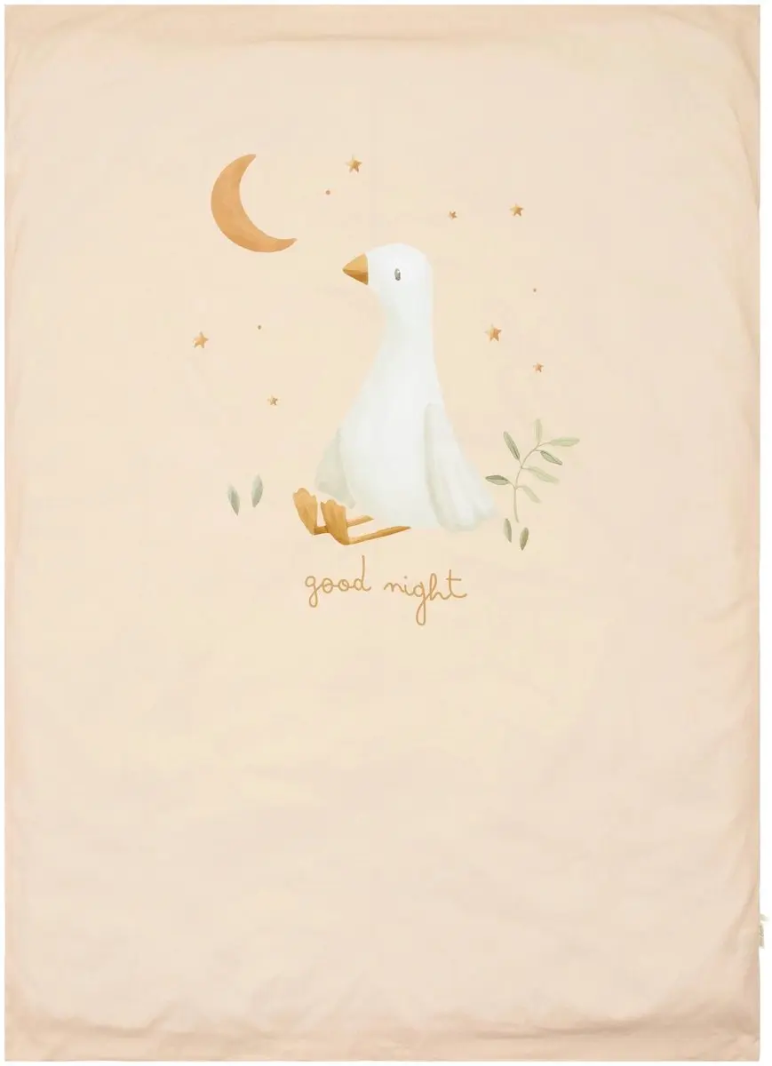 Little Dutch Newborn Naturals Ledikant Dekbedovertrek 100x140cm - Beige