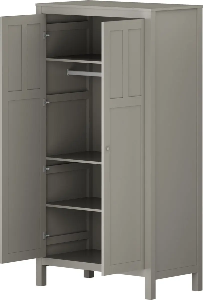 Born Lucky Stanton Kledingkast Babykamer 100x55x190cm - Bruin
