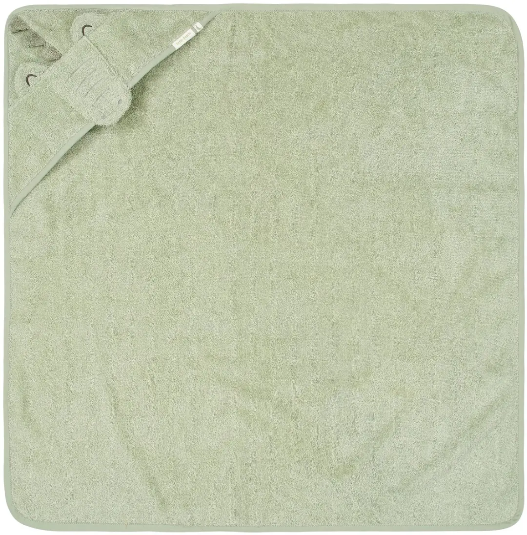 Little Dutch Krokodil Badcape 75x75cm - Groen