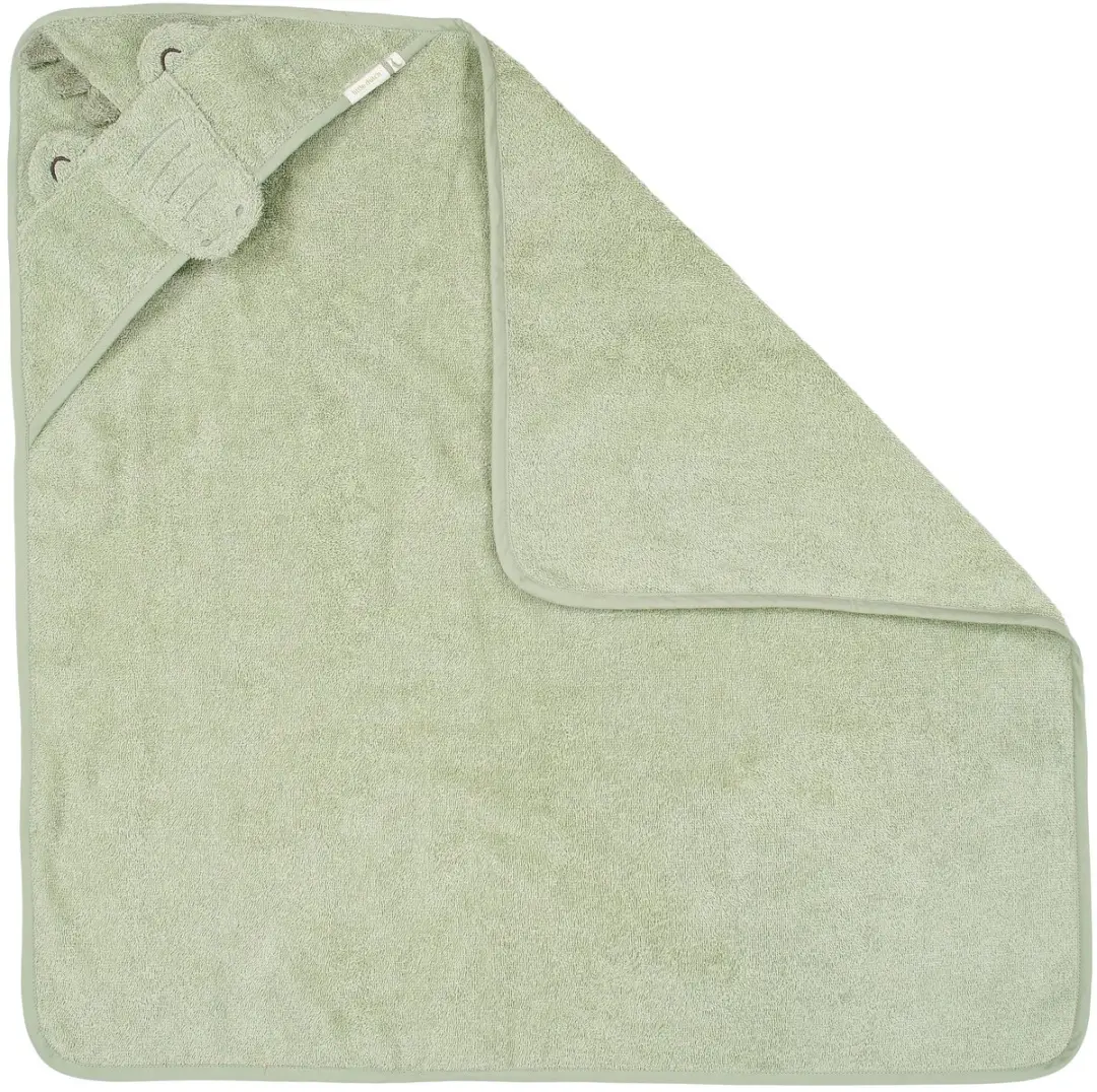 Little Dutch Krokodil Badcape 75x75cm - Groen
