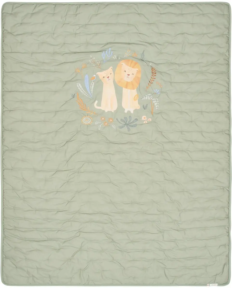 Little Dutch Ledikantdeken Safari Wonders 110x140cm - Groen licht