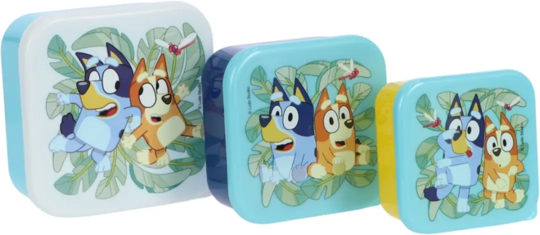 Bluey Lunchset - Broodtrommel Drinkfles Snackboxen - Meerkleurig