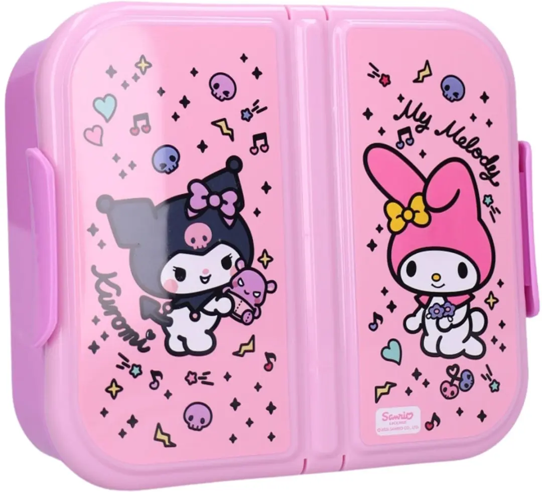 Kuromi Lunchset - Broodtrommel & Drinkfles - Multi Color
