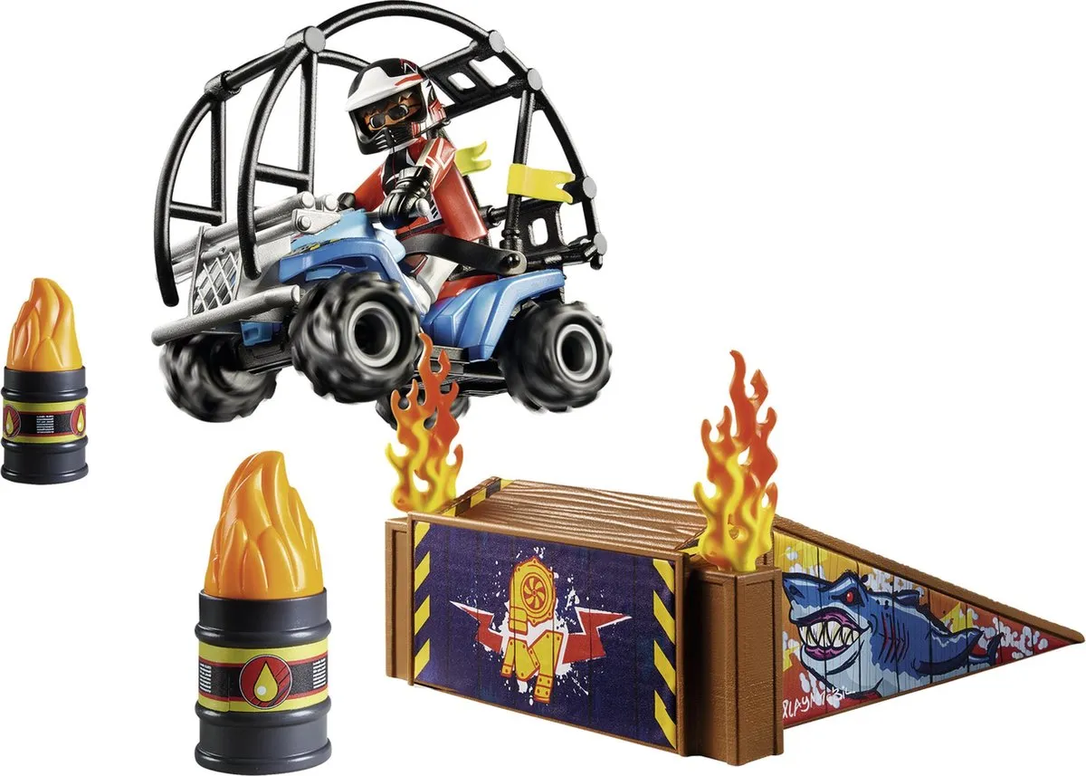 Playmobil Starterpack Stuntshow Quad 70820 - Multicolor