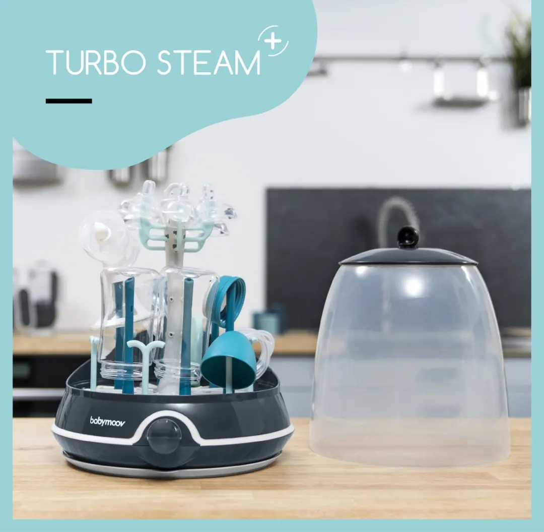 Babymoov Turbo Steam+ Sterilisator - Blauw - afbeelding 5 van 6