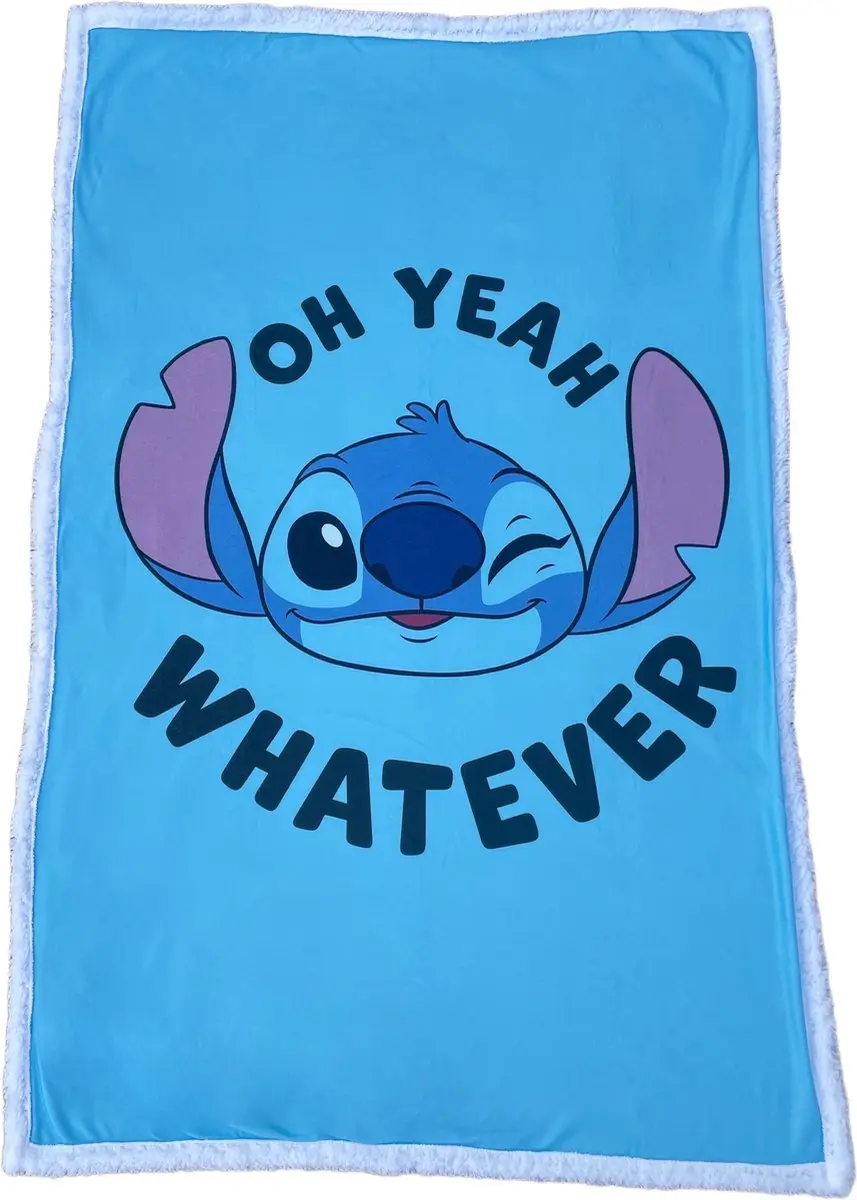 Lilo & Stitch Fleece Dekken Blauw 75x100cm