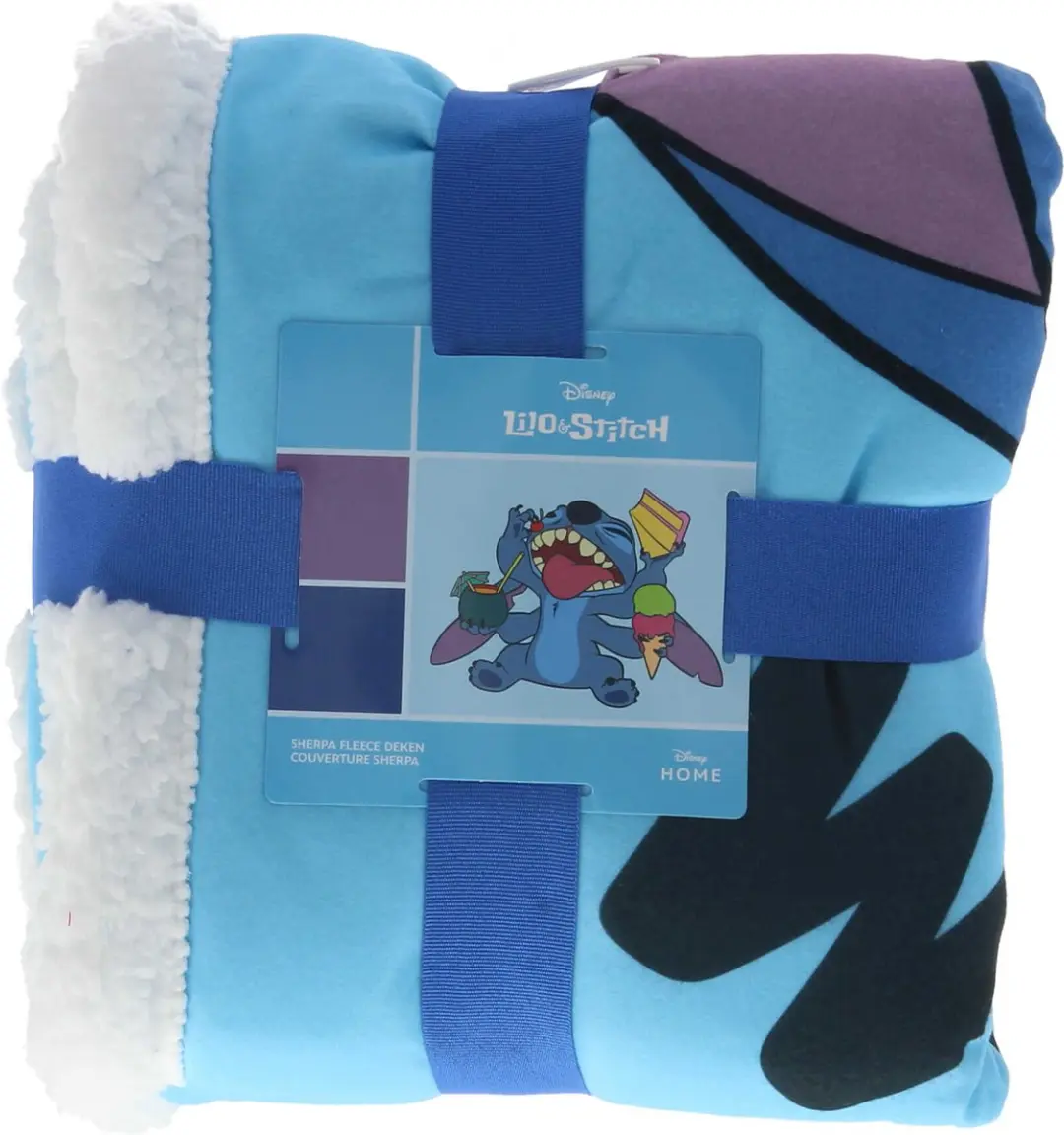 Lilo & Stitch Fleece Dekken Blauw 75x100cm