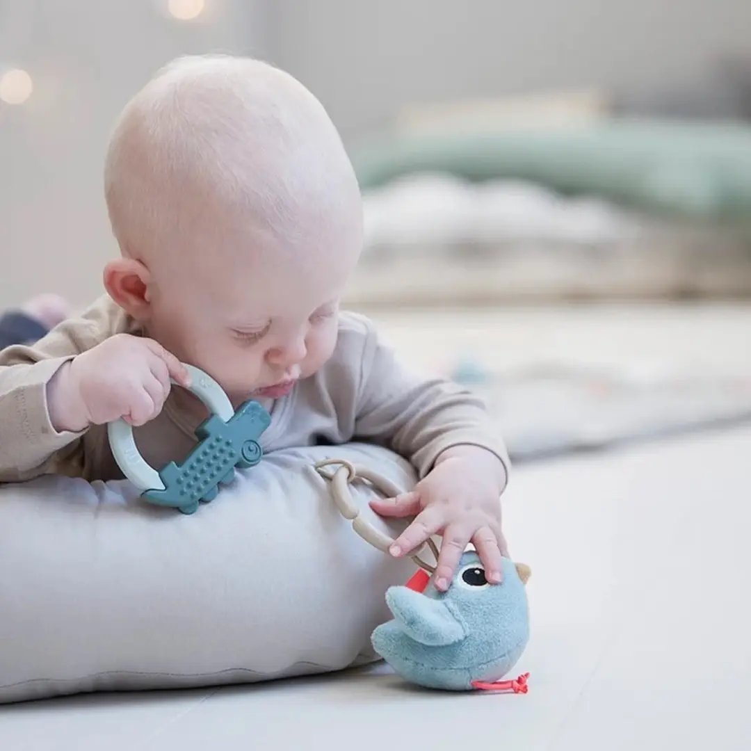 Done By Deer Cozy Raffi Babynestje - Blauw