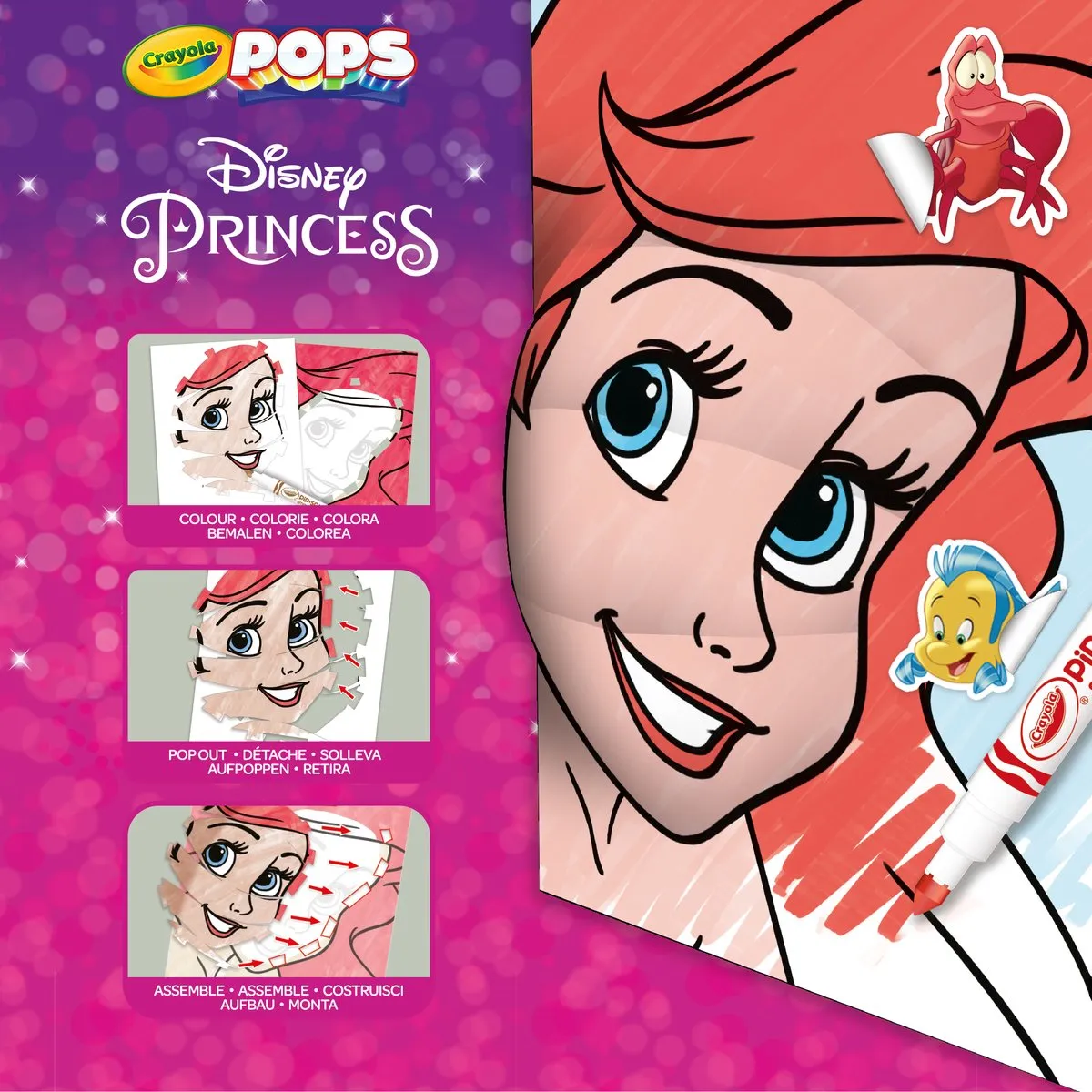 Crayola - POPS - Hobbypakket - 3D-Activiteiten Voor Kinderen - Disney Princess-Thema