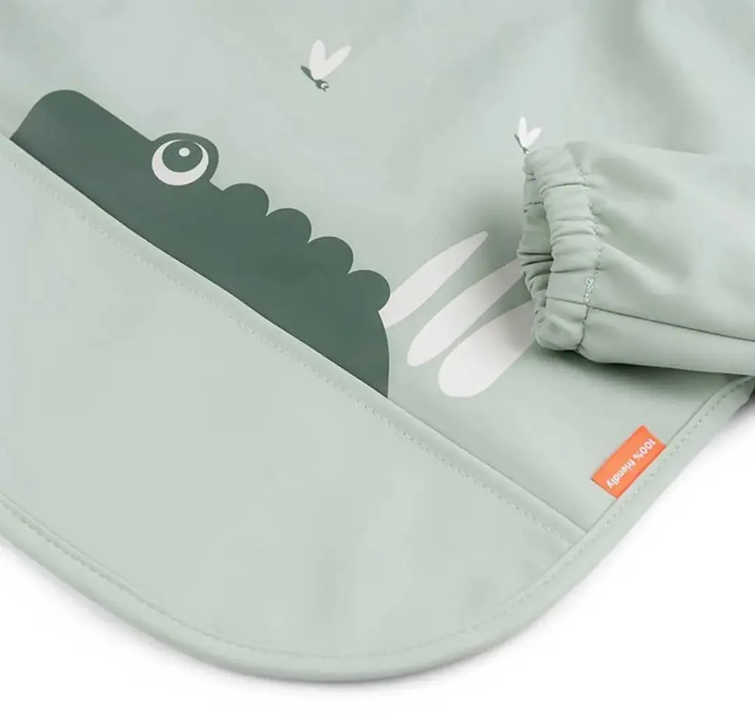 Done By Deer Slabbetje met mouwen - Croco Green - afbeelding 2 van 6