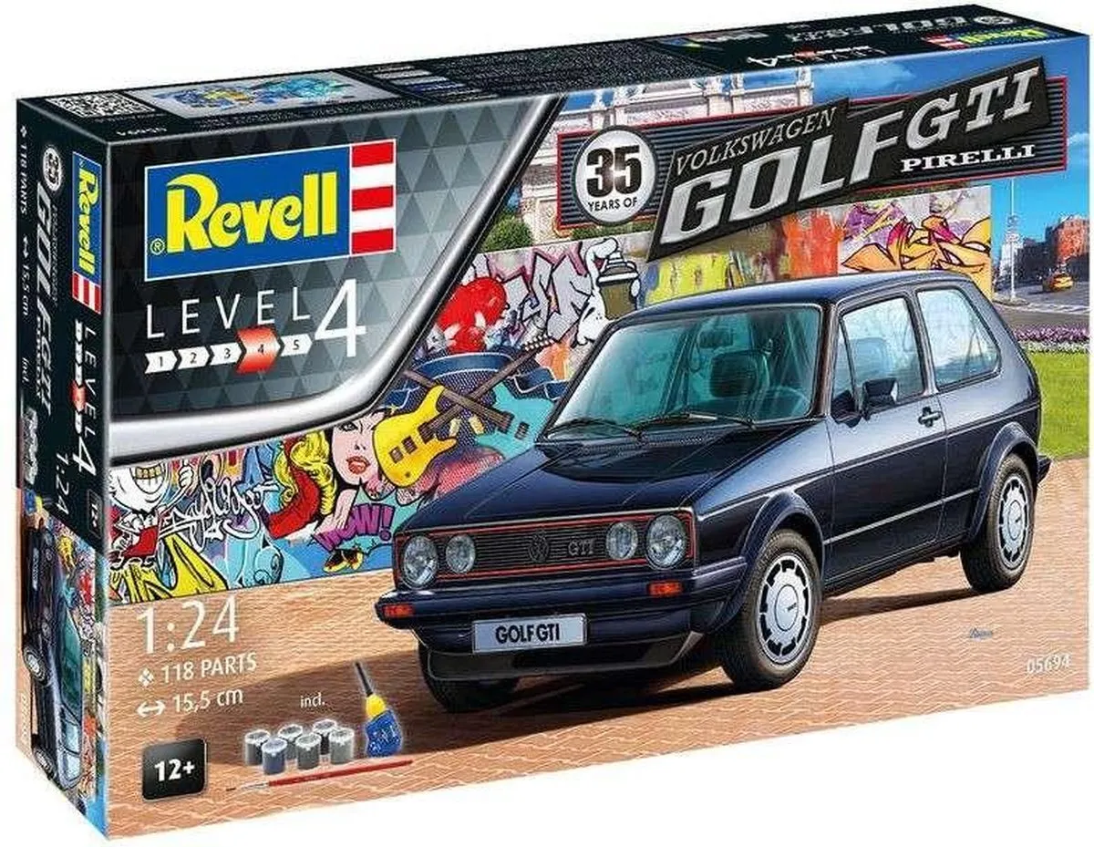 Revell VW Golf 1 GTI Pirelli 05694 Modelbouwpakket 1:24