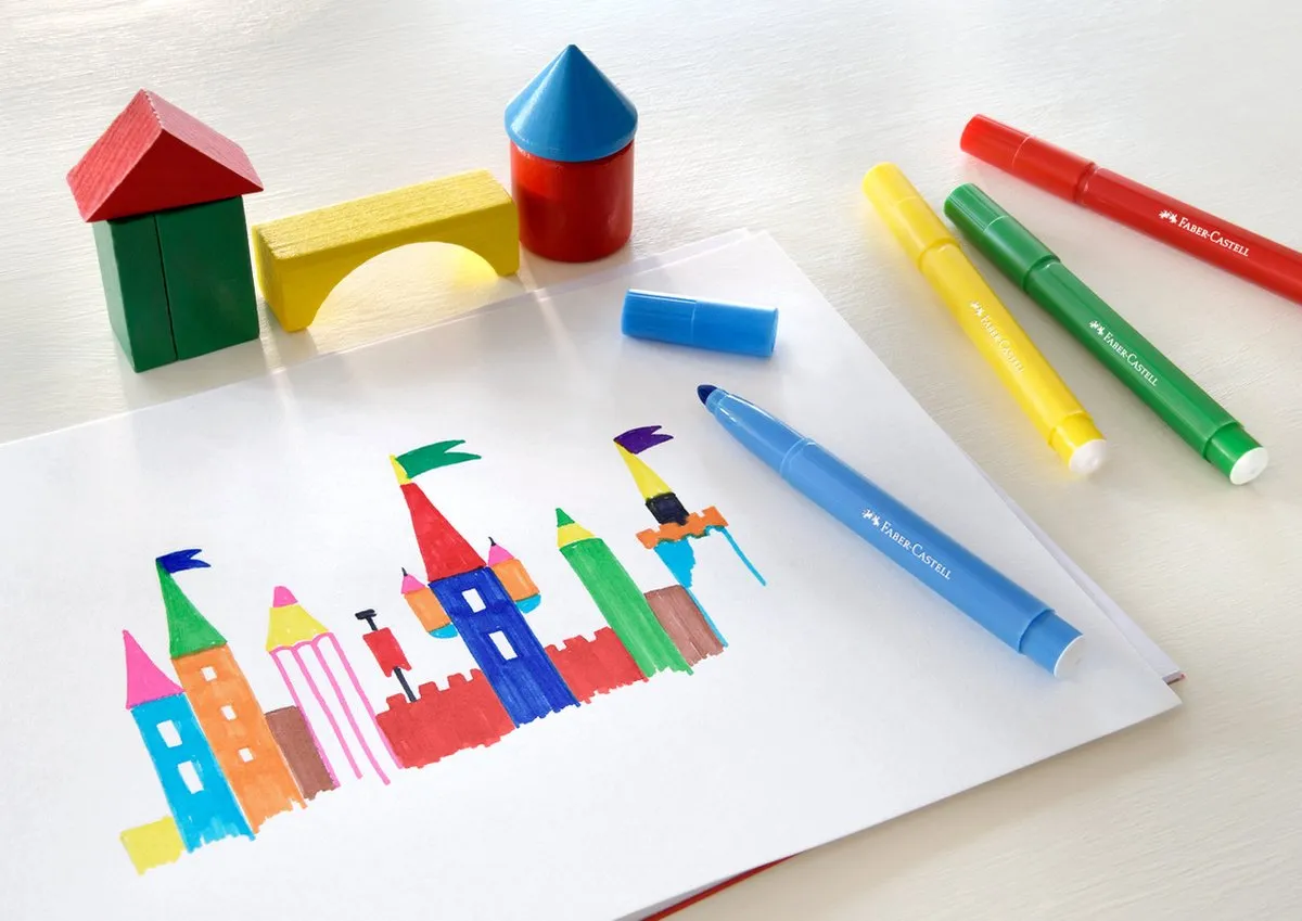 Faber-Castell Jumbo Viltstiften FC-554312 - 12 Stuks