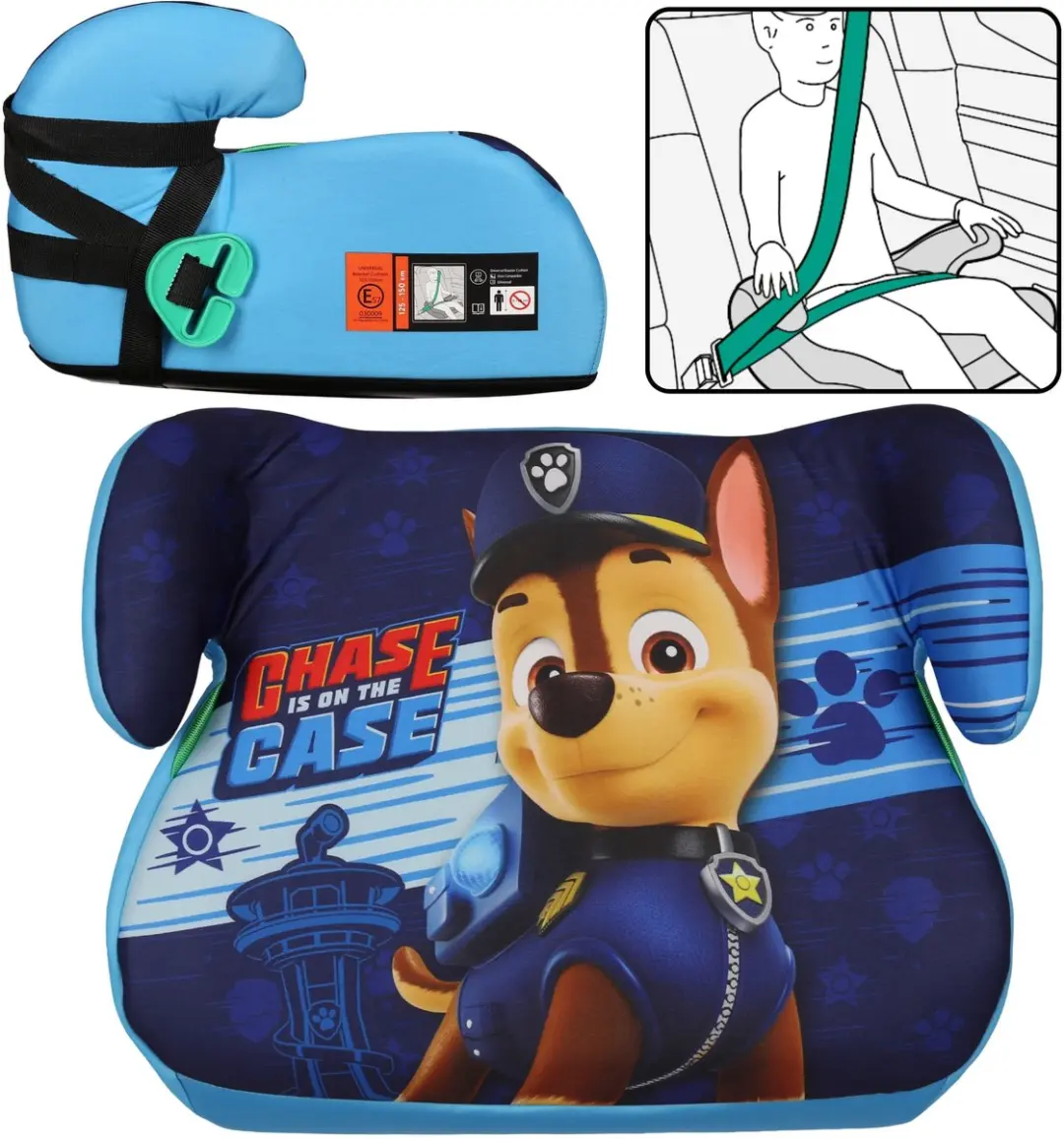 Paw Patrol CHASE Autostoeltje met gordel, autostoeltje, stoelverhoger voor jonge