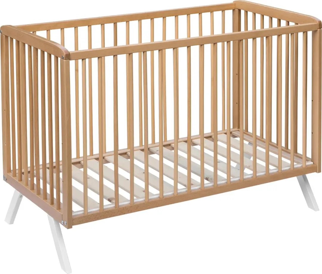 Born Lucky ® Baby Bed / Ledikant Teresa 60x120 cm Met Verstelbare Bodem & Massi