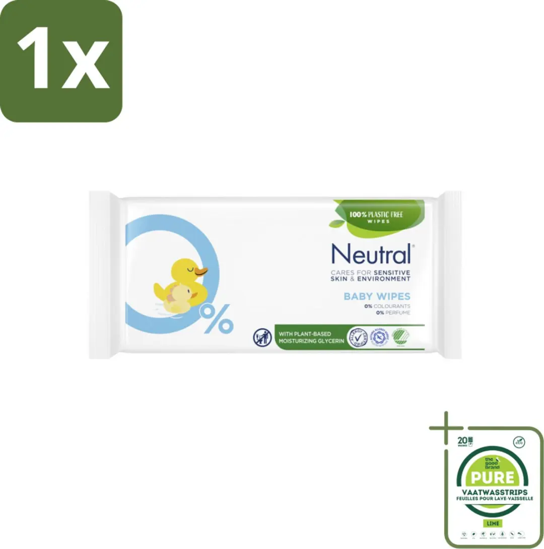 1 x Neutral Billendoekjes 52 doekjes