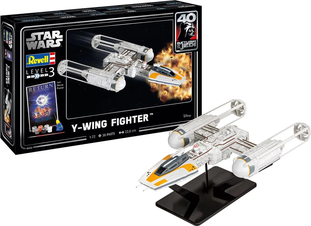 Revell 05658 Y-wing Fighter Star Wars Modelbouwpakket 1:72