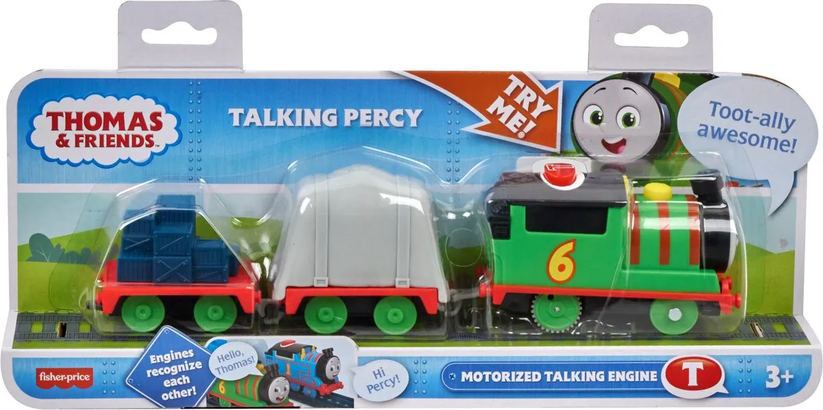 Fisher Price Thomas & Friends Talking Percy HWY32 - Speelgoedtrein - Meerkleurig