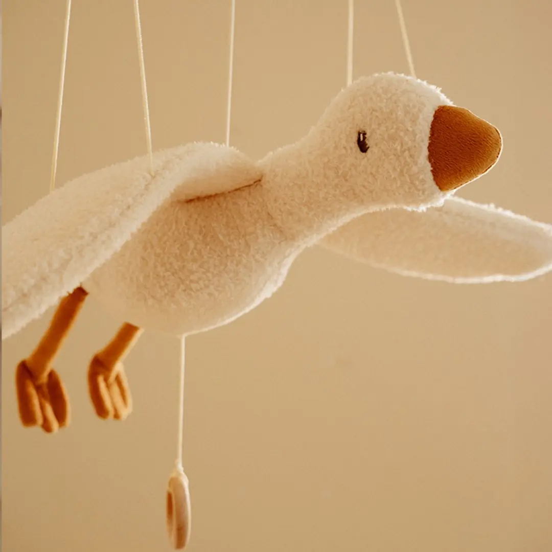 Little Dutch Newborn Naturals Zwevende Little Goose - Wit