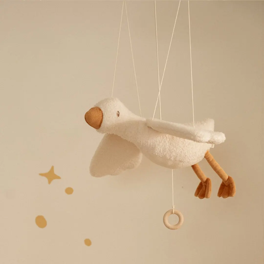 Little Dutch Newborn Naturals Zwevende Little Goose - Wit - afbeelding 6 van 6