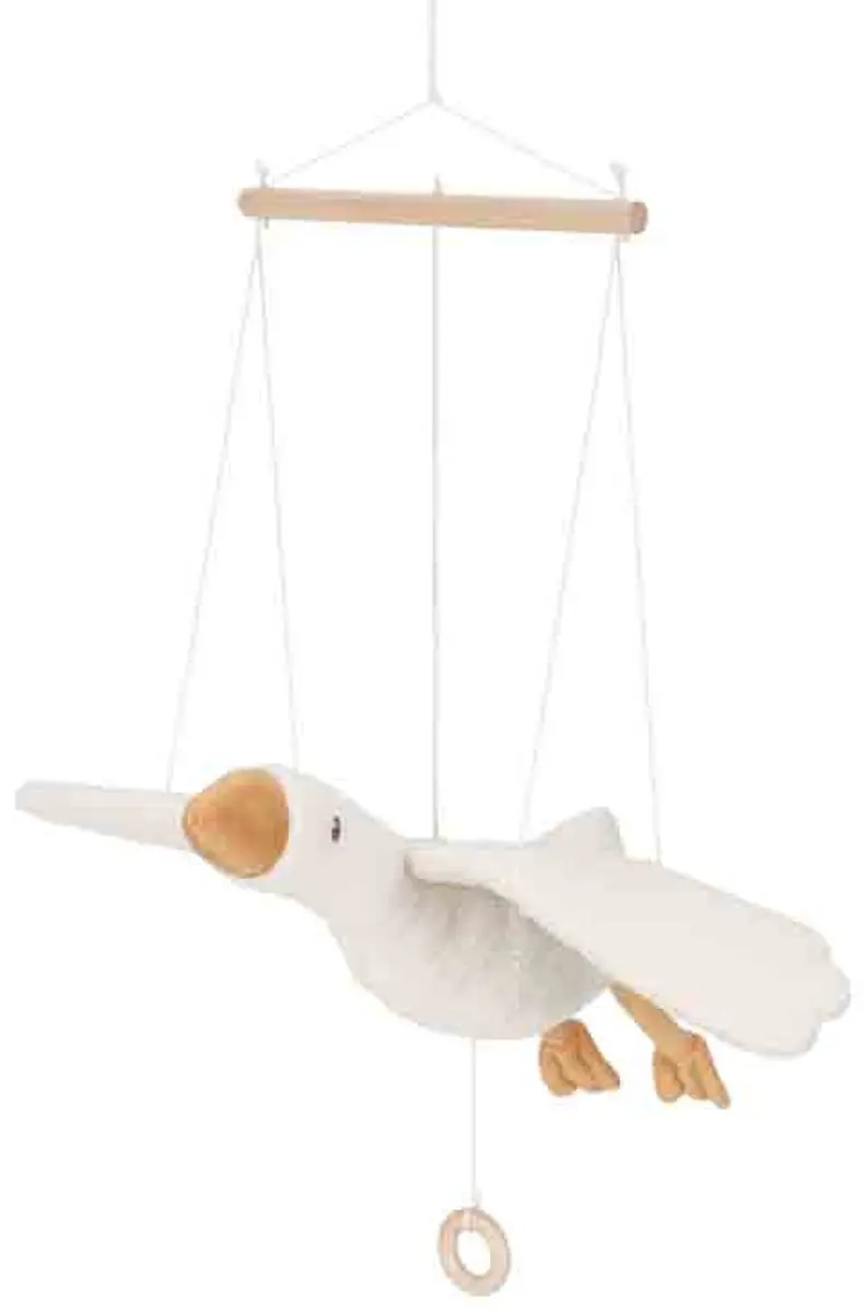 Little Dutch Newborn Naturals Zwevende Little Goose - Wit